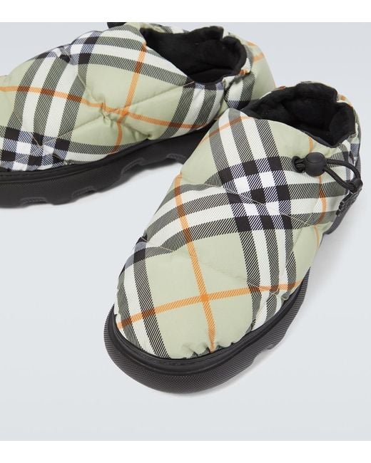 Burberry Gray "Pillow" Slippers for men