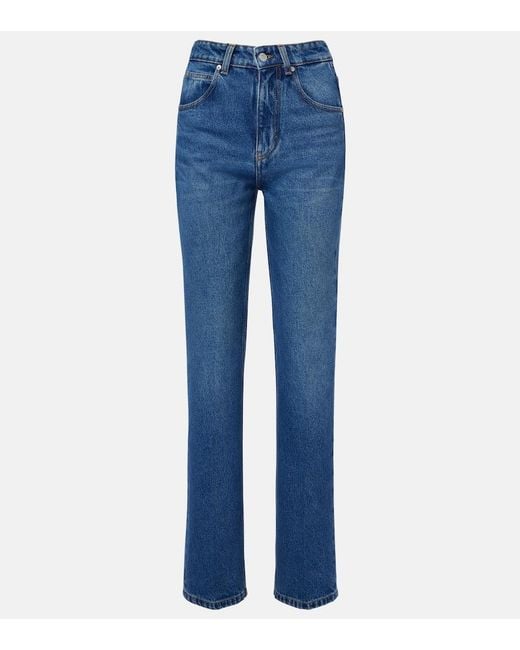 Victoria Beckham Blue Julia Straight Jeans