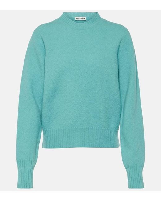 Jil Sander Blue Wool Sweater