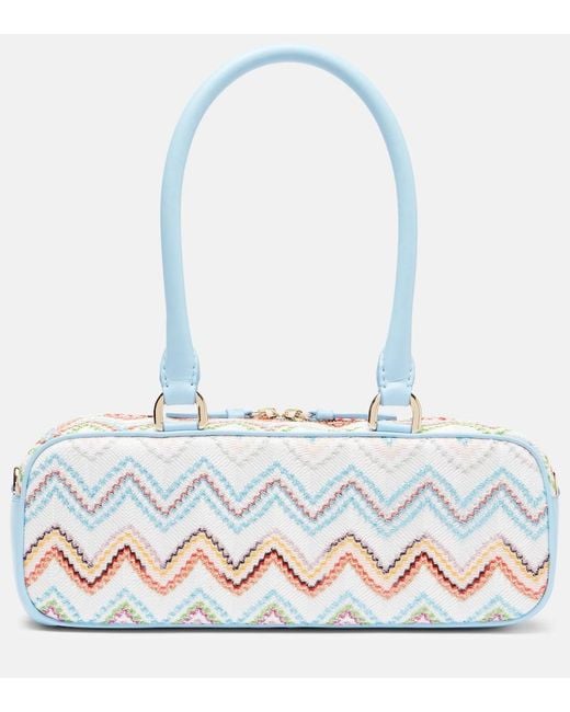 Borsa A Spalla Zigzag Medium di Missoni in Blue