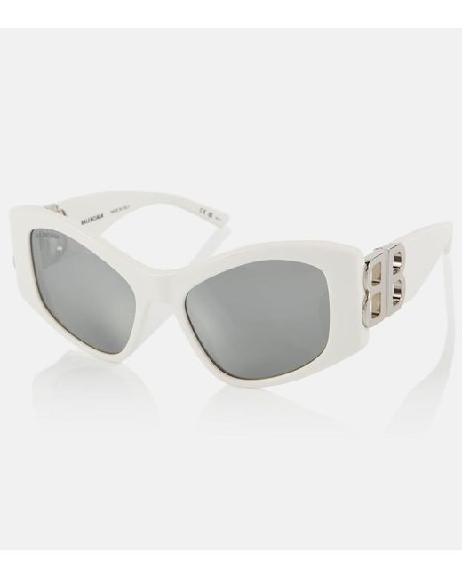 Balenciaga Gray Dynasty Rectangular Sunglasses