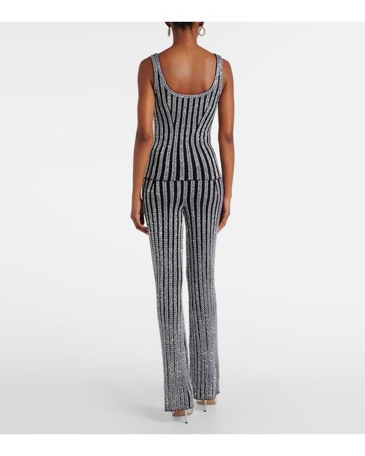 Missoni Black Zigzag Sequined Tank Top
