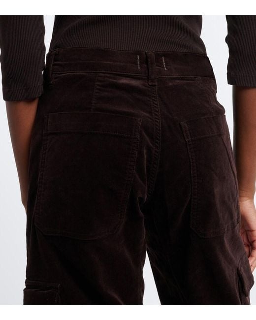Citizens of Humanity Black Thassos Cotton Corduroy Wide-Leg Pants