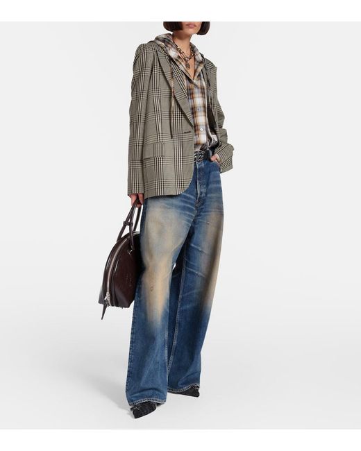 Acne Blue U Rocka Wide-Leg Jeans