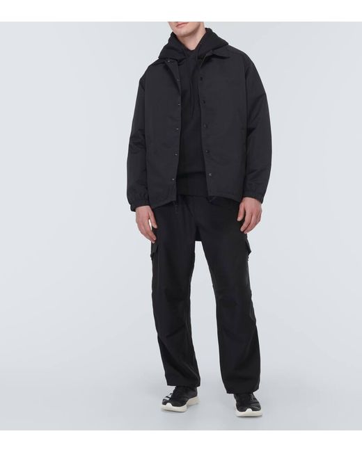 Sudadera con capucha de jersey de algodon Y-3 de hombre de color Black