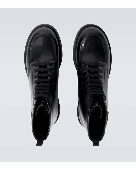 Anfibi di Prada in Black da Uomo