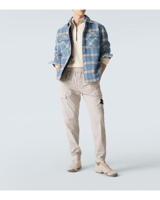 Stone Island Natural Compass Cotton-Blend Cargo Pants for men