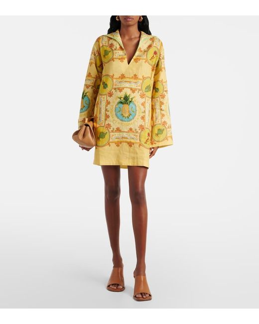 ALÉMAIS Yellow La Musica Linen Tunic