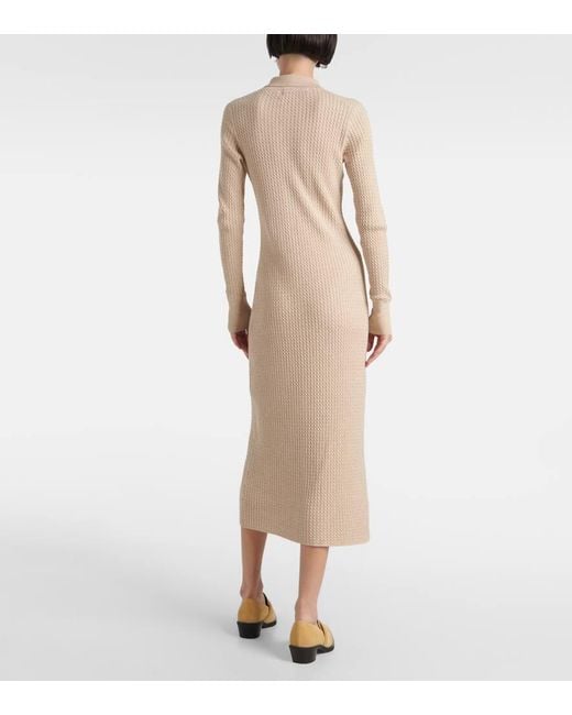 Proenza Schouler Natural Label Phillips Cotton-Blend Midi Dress