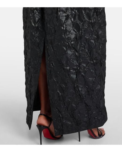Jonathan Simkhai Black Robe Adeena Aus Jacquard