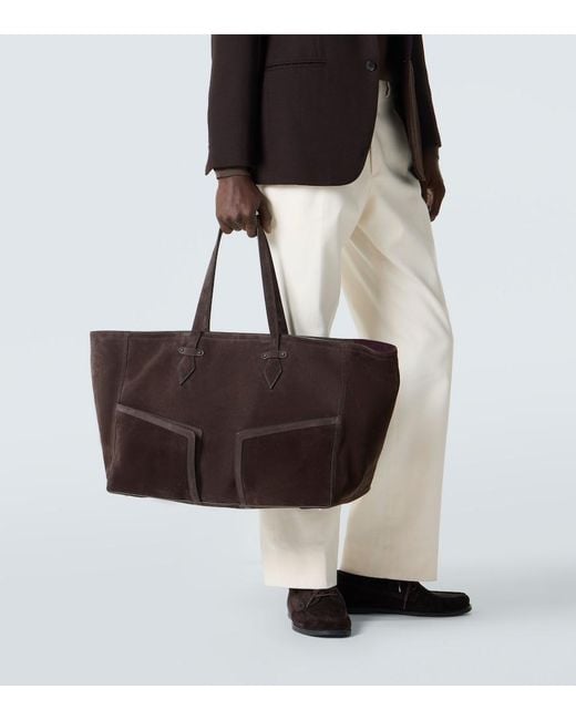 Metier Black Sergeant Suede Duffel Bag for men