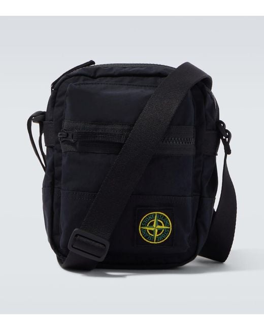 Stone Island Crossbody Bag Aluminium Tela Compass Aus Popeline in Black für Herren