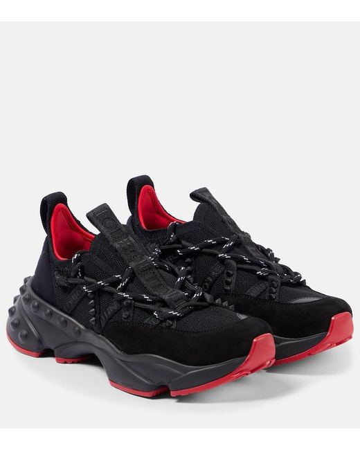 Christian Louboutin Sneakers Trailnrun Mit Veloursleder in Black für Herren