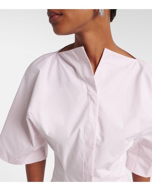 Jacquemus Pink Moisson Cotton Poplin Shirt