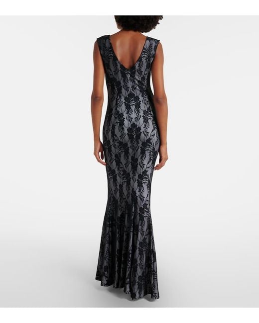 Abito Lungo Grace di Norma Kamali in Black