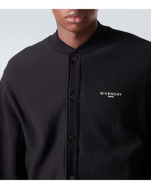 Givenchy Black Logo Cotton Jacket for men