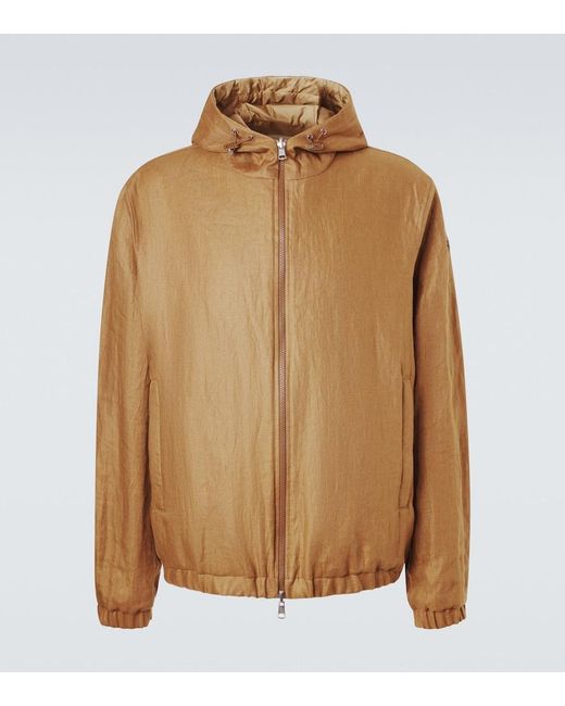 Moncler Brown Edit Linen Jacket for men