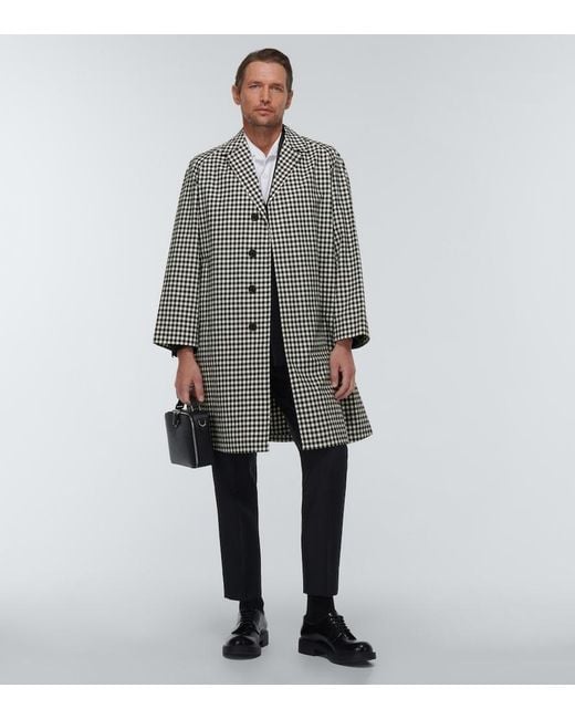 Prada Mantel Aus Baumwolle in White für Herren