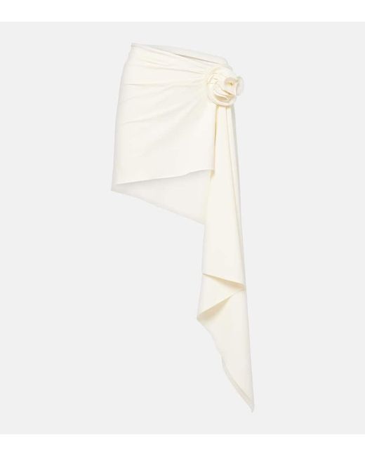 Mini falda asimétrica Magda Butrym de color White