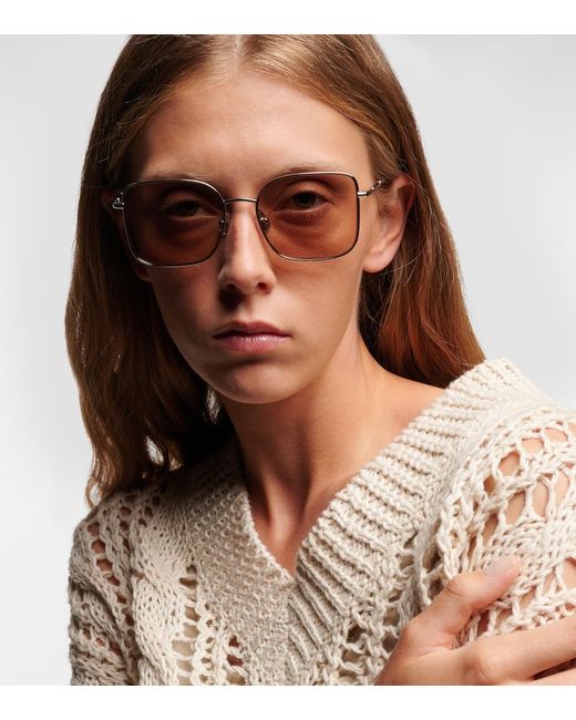 Brunello Cucinelli Natural Timeless Reflections Square Sunglasses