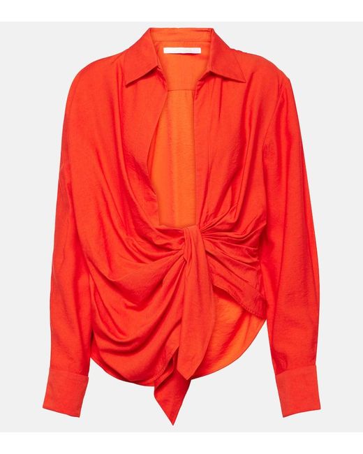 Jacquemus Red Hemd La Chemise Bahia