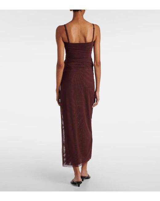Sir Purple High-Rise Jersey Midi Skirt