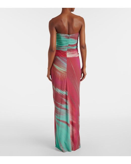 Jonathan Simkhai Multicolor Emma Printed Jersey Maxi Dress