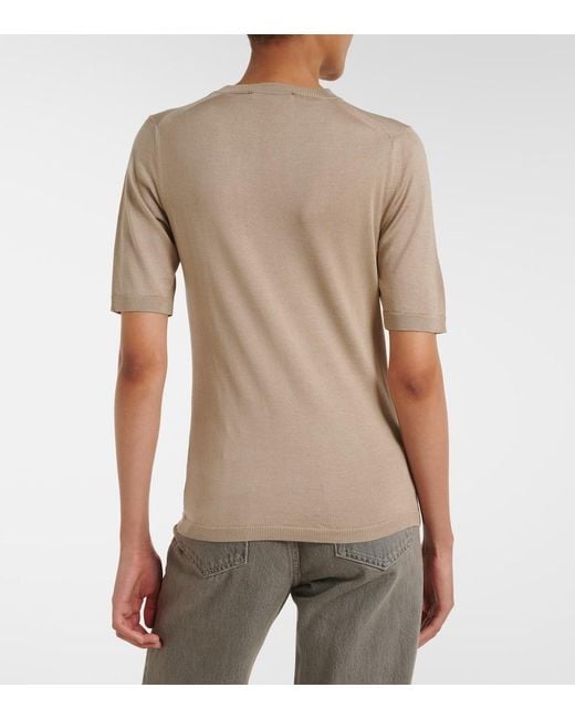 Max Mara Natural Silk And Cashmere Sweater