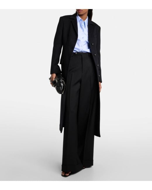 Manteau En Laine Gucci en coloris Black