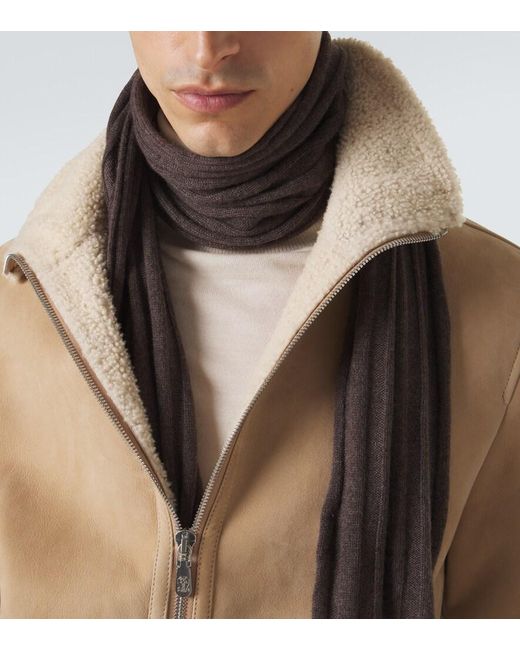 Sciarpa di Brunello Cucinelli in Brown da Uomo