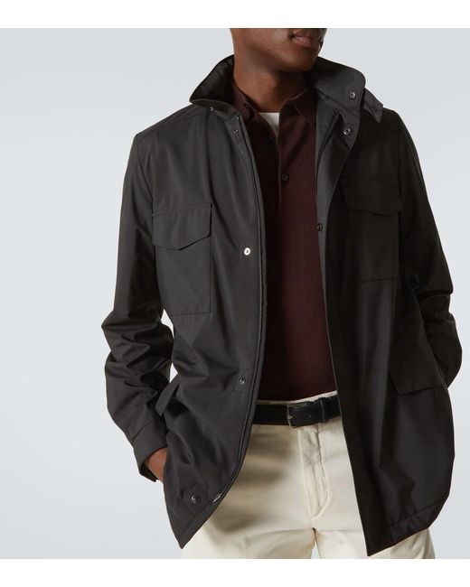 Loro Piana Black Field Jacket for men