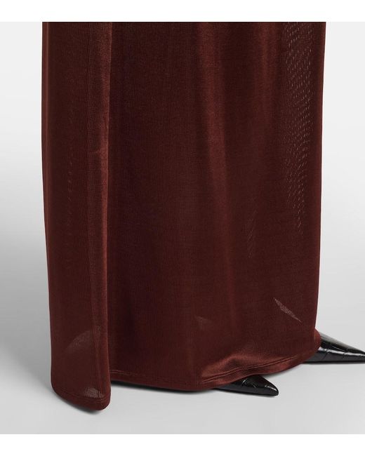 TOVE Purple Luella Draped Jersey Gown