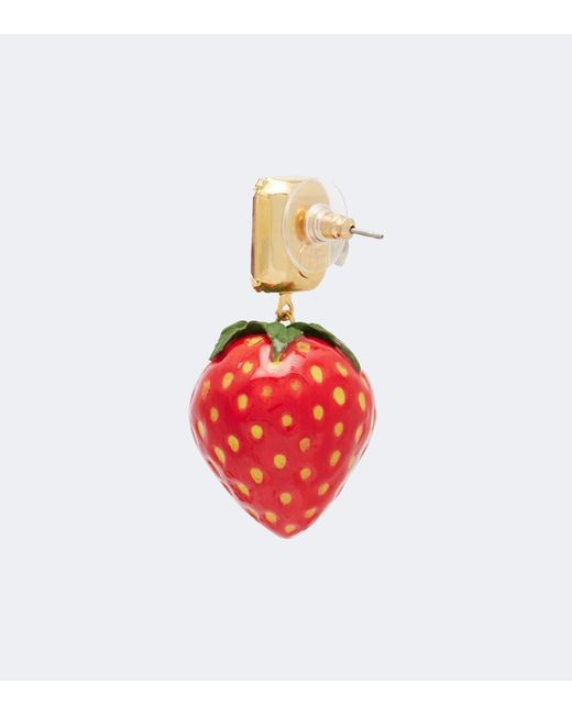 Jennifer Behr Red Fragola Drop Earrings