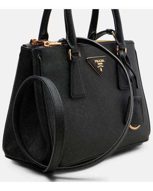 Prada Black Kleine Tasche Galleria Schwarz
