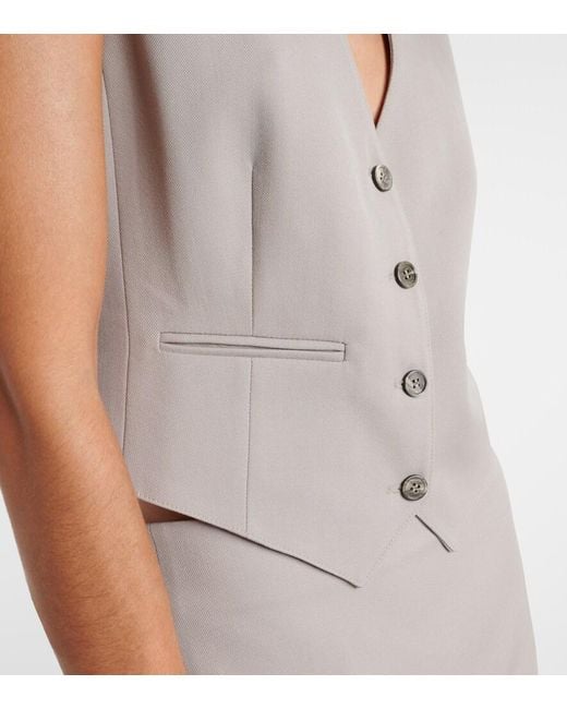 Wardrobe NYC Gray Virgin Wool Waistcoat