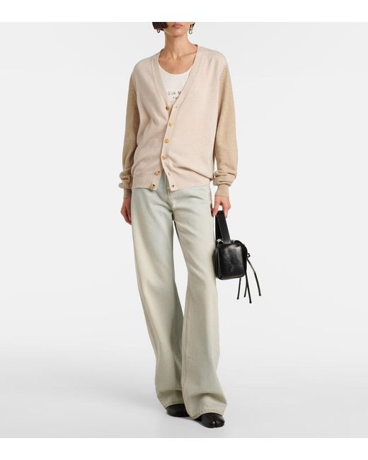 Maison Margiela Natural Wool Cardigan