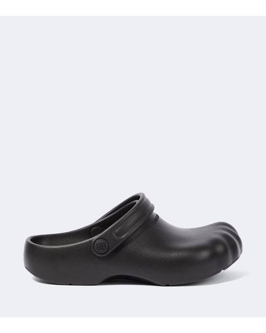 Balenciaga Black Sunday Molded Mules for men