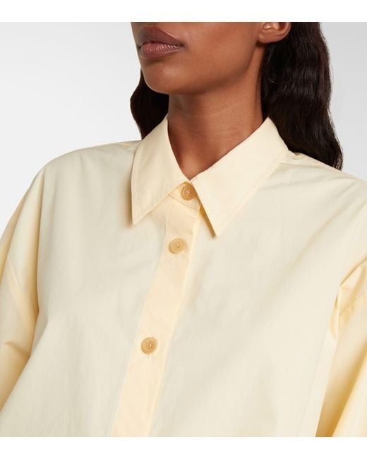 Khaite Natural Goya Cotton Poplin Shirt
