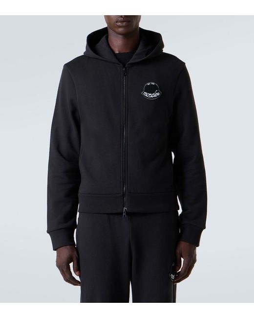 Moncler Black Sweatshirt With Patch for men