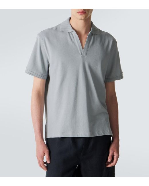 Polo De Algodon STÒFFA de hombre de color Gray