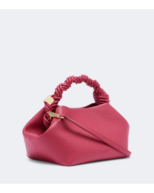 Ganni Pink Bou Small Top-Handle Bag