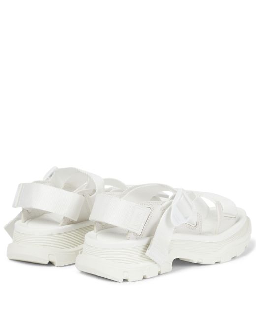 Alexander McQueen Tread Sandals in White - Lyst