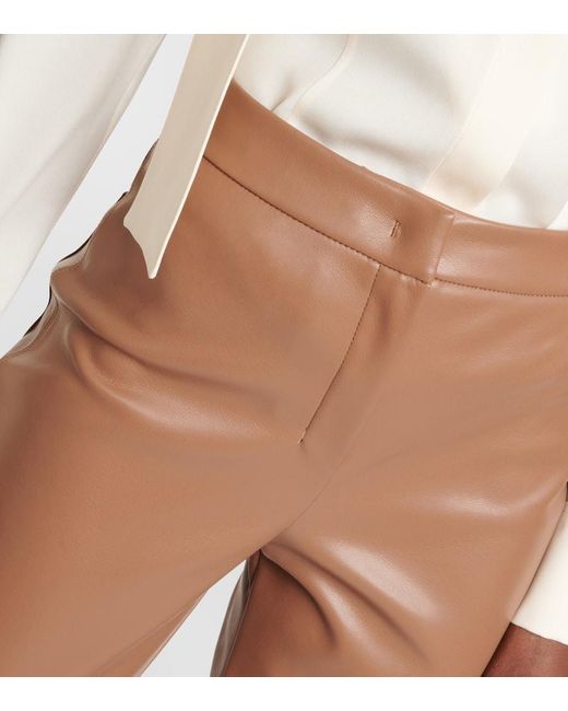 Pantalones Sublime de piel sintetica Max Mara de color Brown