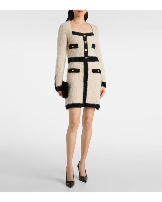 Nina Ricci Black Tweed Miniskirt