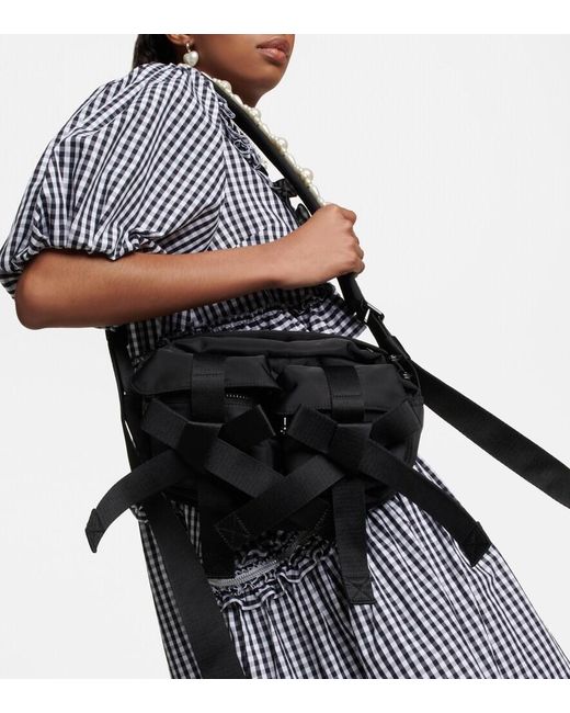 Simone Rocha Black Verzierte Schultertasche Classic Bow