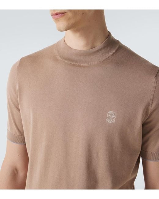 Brunello Cucinelli Natural Cotton Sweater for men