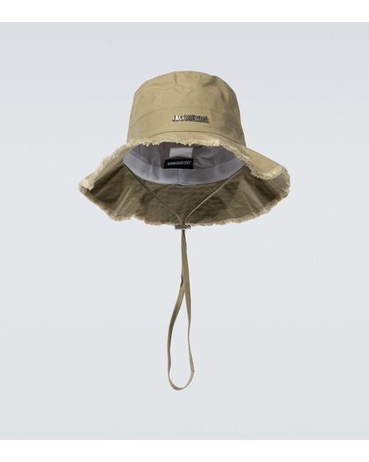 Jacquemus Cotton Brown le Bob Artichaut Bucket Hat in Natural for Men Mens Hats Jacquemus Hats 