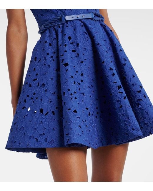 Rebecca Vallance Blue Midikleid Zaffree Aus Baumwolle