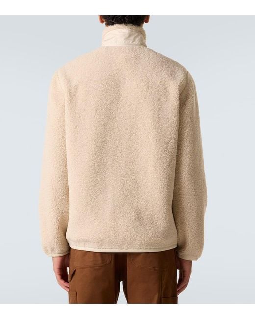 Moncler Natural Fleece Zip-Up Cardigan for men
