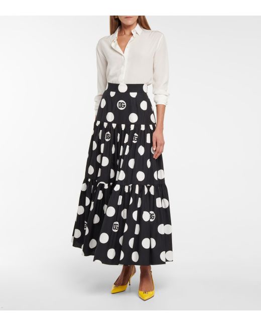 cotton on polka dot skirt